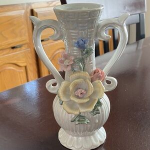 Elegant Floral Ceramic Vase